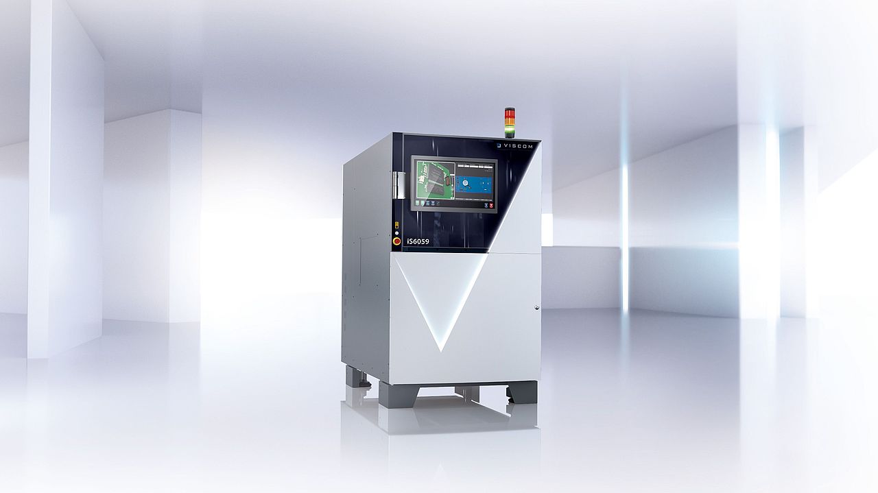 Randering de un sistema de la nueva serie de productos AOI iS6059 