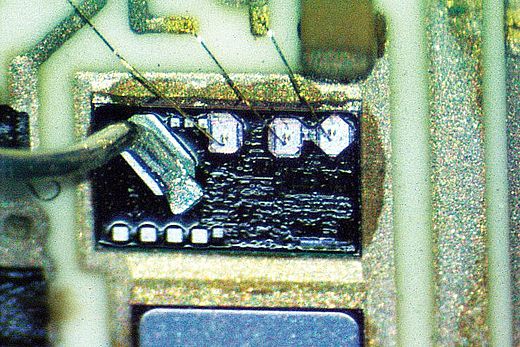 Inspektion verschiedener Drahtstärken