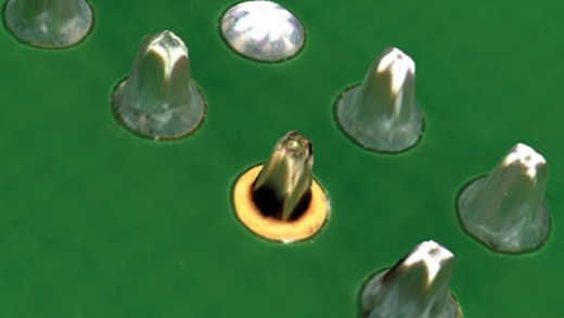 Insufficient wetting (front) and missing pin (back)