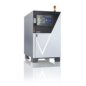 A render image of the Viscom system iS6052 AOI inspection rotated to the right.