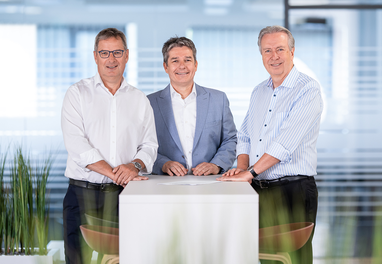 Le directoire de la société Viscom AG  - Dirk Schwingel, Carsten Salewski and Dr. Martin Heuser